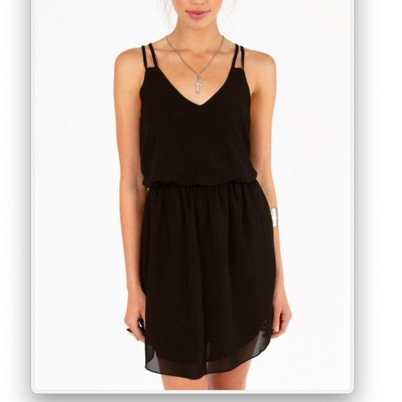 Tobi Black Square One Tank Dress - Picture 1 of 4